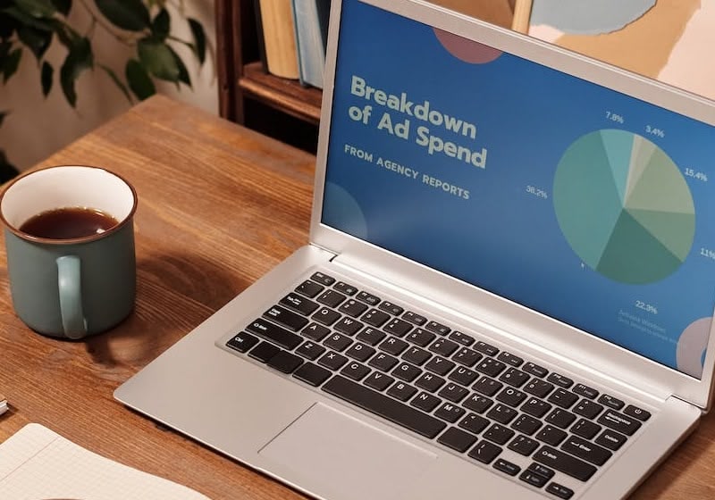 a laptop on a table